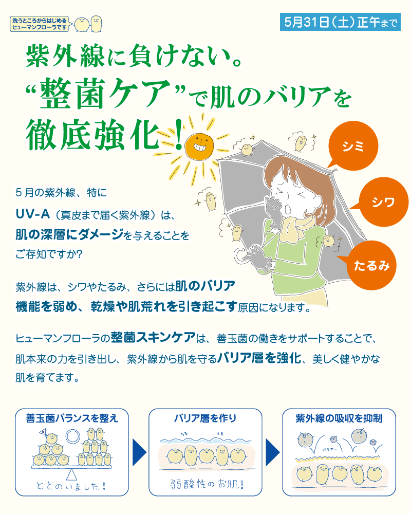 ヒューマンフローラ会員様“今月のおすすめ”・5月